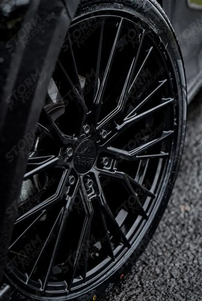 Ridge KN12 Gloss Black 6X120 20 Inch Alloys With Tyre & TPMS Package 245/45/20