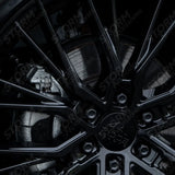 Ridge KN12 Gloss Black 6X120 20 Inch Alloys With Tyre & TPMS Package 245/45/20