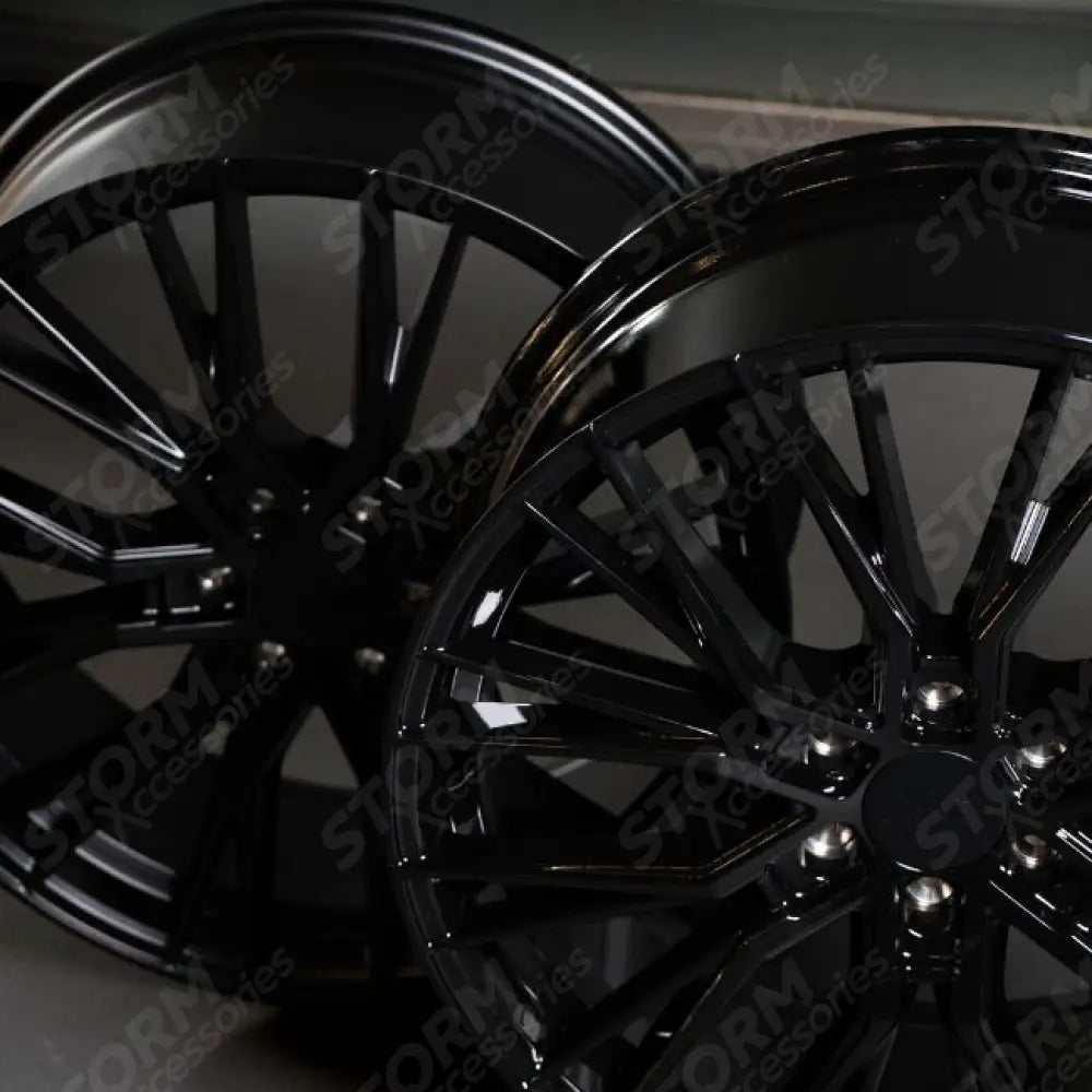 Ridge KN12 Gloss Black 6X120 20 Inch Alloys With Tyre & TPMS Package 245/45/20