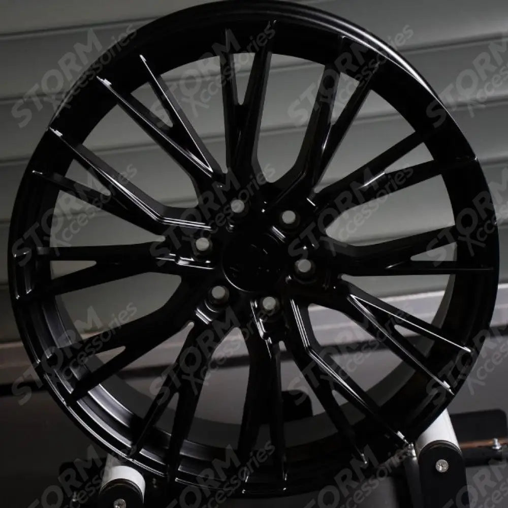 Ridge KN12 Satin Black 6X120 20 Inch Alloys With Tyre & TPMS Package 245/40/20