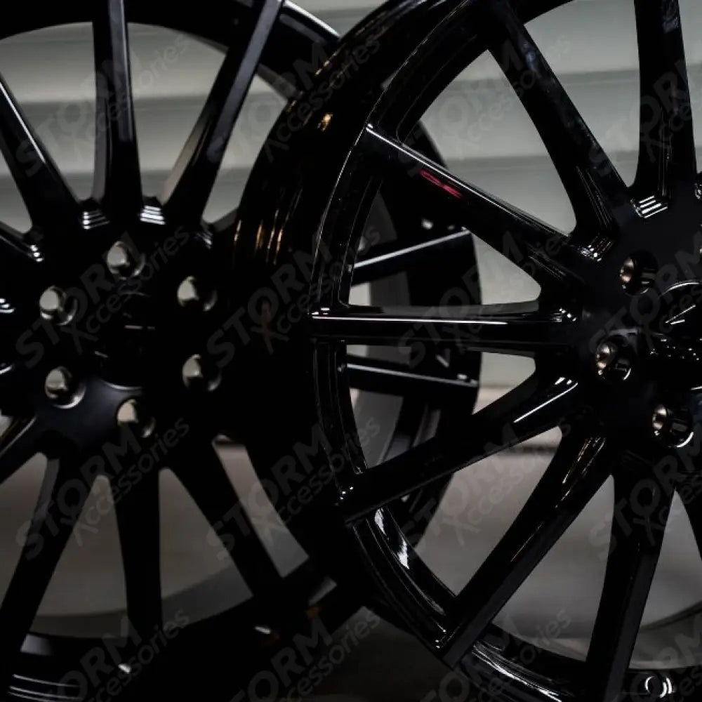 Ridge KN14 Satin Black 6X120 20 Inch Alloys With Tyre & TPMS Package 245/45/20