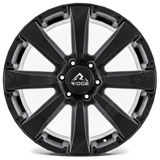 Ridge KN6 Satin Black 6X130 20 Inch Alloys