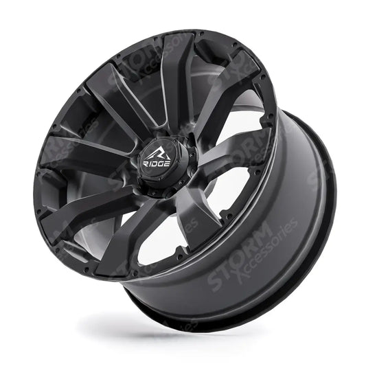 Ridge KN6 Satin Black 6X139.7 20 Inch Alloys