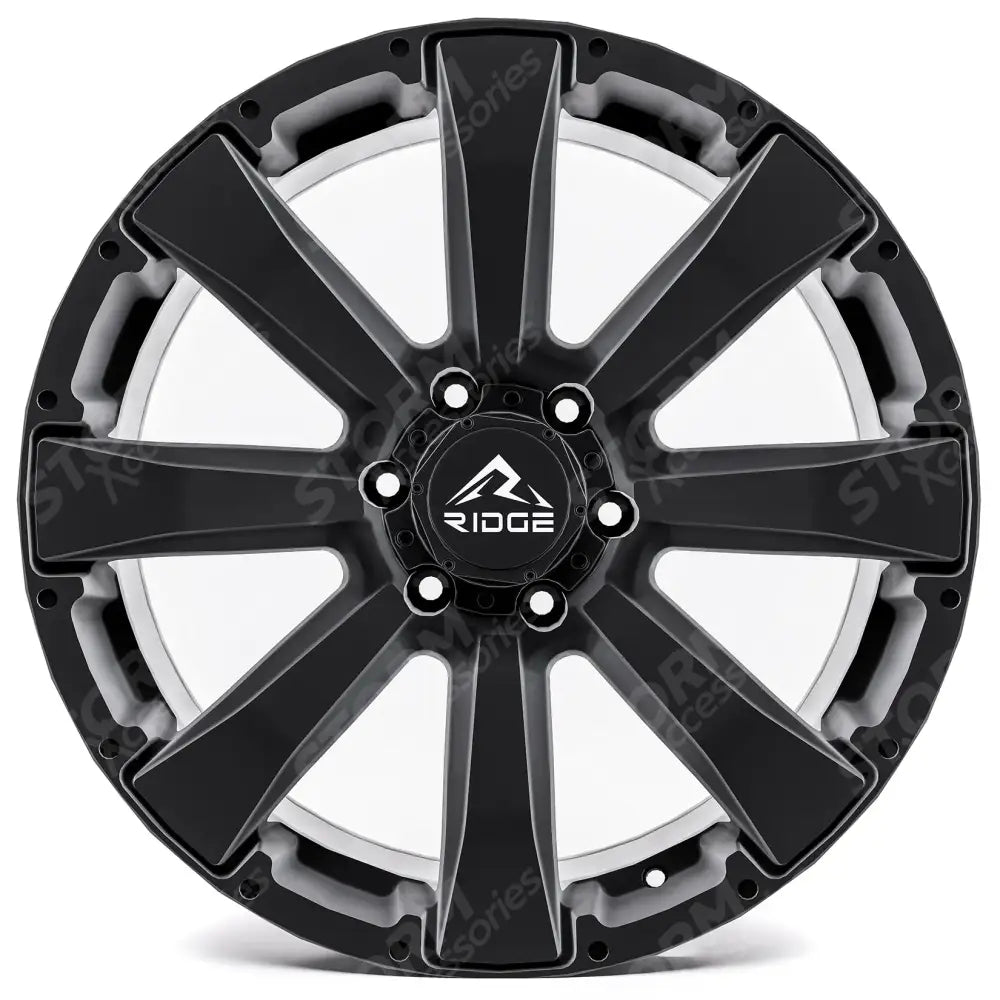 Ridge KN6 Satin Black 6X139.7 20 Inch Alloys