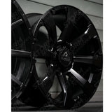 Ridge KN6 Satin Black 6X139.7 20 Inch Alloys