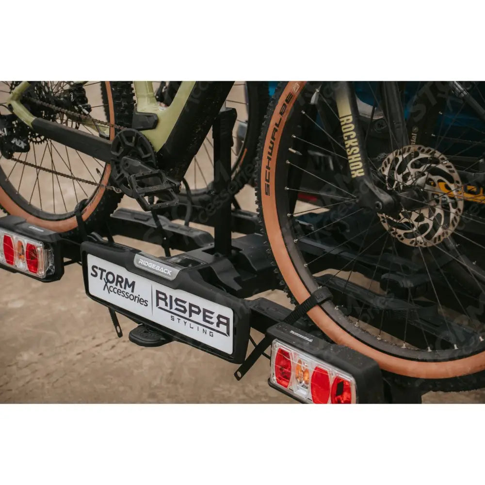 Ridgeback 2-Bike V2 Foldable E-Bike Compatible Towbar Mounted Bike Rack