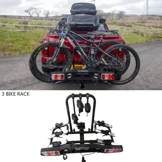 Ridgeback 3-bike Towbar Mounted Bike Rack