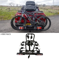 Ridgeback 4-bike Towbar Mounted Bike Rack