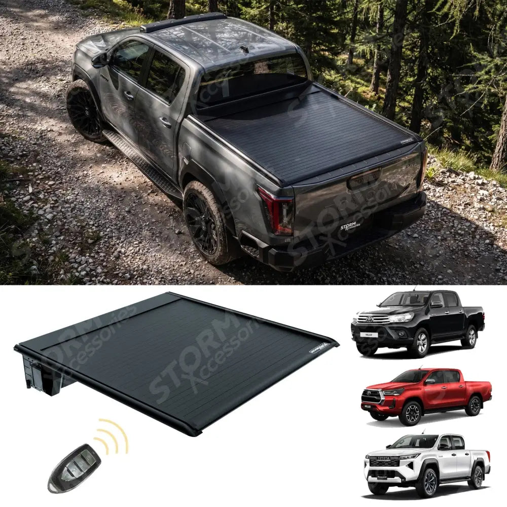 Ridgeback Auto Electric Roll Top Cover For Toyota Hilux Double Cab 2016 On