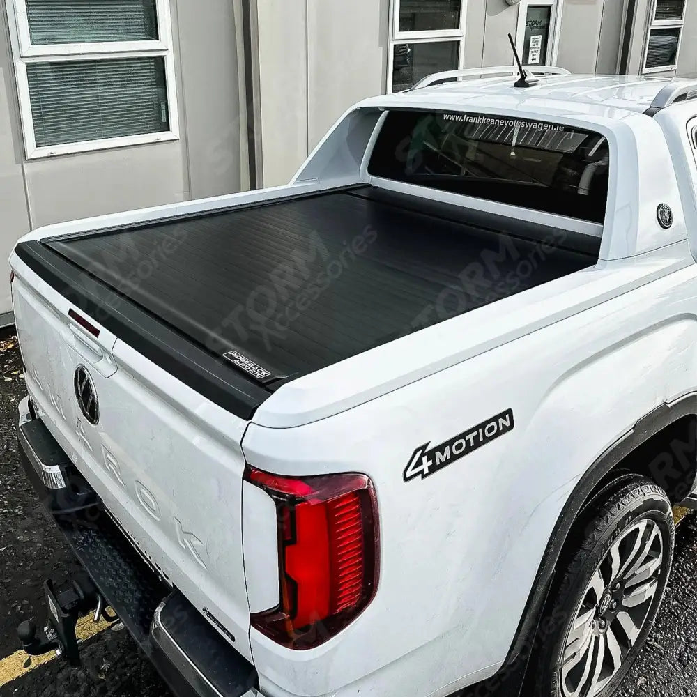 Ridgeback Auto Electric Roll Top Cover In Black For Ford Ranger T9 Wildtrak & Vw Amarok Double Cab 2023 On
