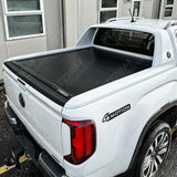 Ridgeback Auto Electric Roll Top Cover In Black For Ford Ranger T9 Wildtrak & Vw Amarok Double Cab 2023 On