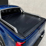 Ridgeback Auto Electric Roll Top Cover In Black For Ford Ranger T9 Wildtrak & Vw Amarok Double Cab 2023 On