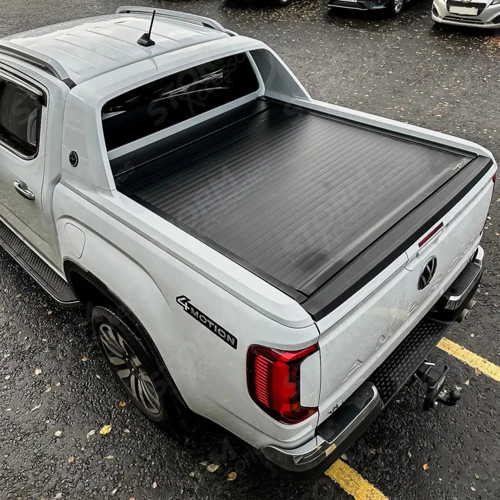 Ridgeback Auto Electric Roll Top Cover In Black For Ford Ranger T9 Wildtrak & Vw Amarok Double Cab 2023 On