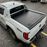 Ridgeback Auto Electric Roll Top Cover In Black For Ford Ranger T9 Wildtrak & Vw Amarok Double Cab 2023 On