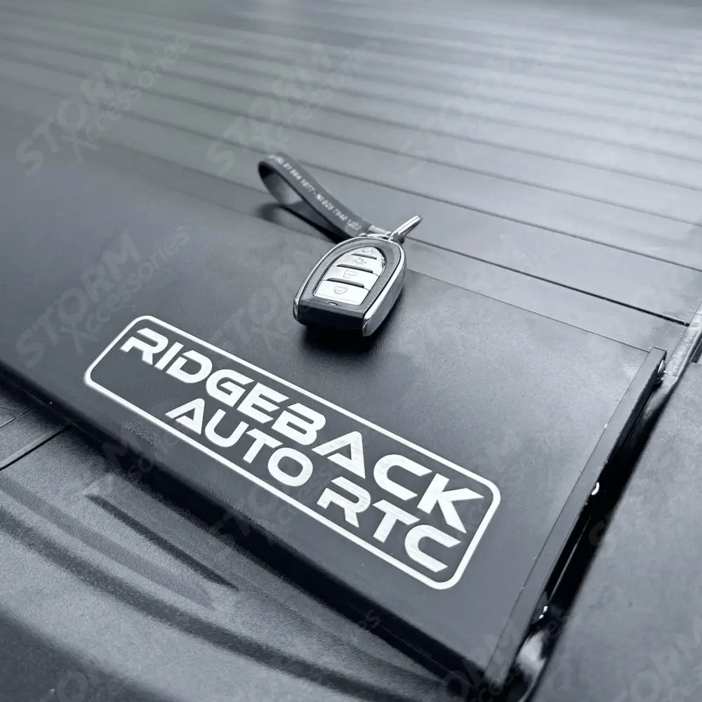Ridgeback Auto Electric Roll Top Cover In Black For Ford Ranger T9 Wildtrak & Vw Amarok Double Cab 2023 On