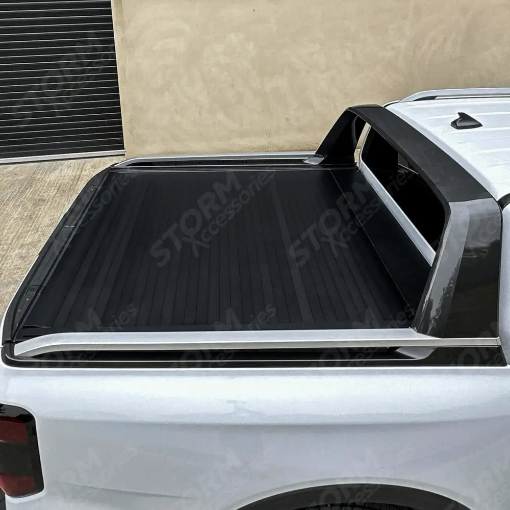 Ridgeback Auto Electric Roll Top Cover In Black For Ford Ranger T9 Wildtrak & Vw Amarok Double Cab 2023 On