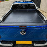 Ridgeback Auto Electric Roll Top Cover In Black For Ford Ranger T9 Wildtrak & Vw Amarok Double Cab 2023 On