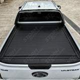 Ridgeback Auto Electric Roll Top Cover In Black For Ford Ranger T9 Wildtrak & Vw Amarok Double Cab 2023 On