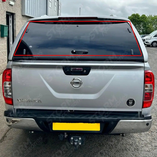 Ridgeback Replacement Rear Glass L/s-series Hardtop For Nissan Navara Np300 2016 On