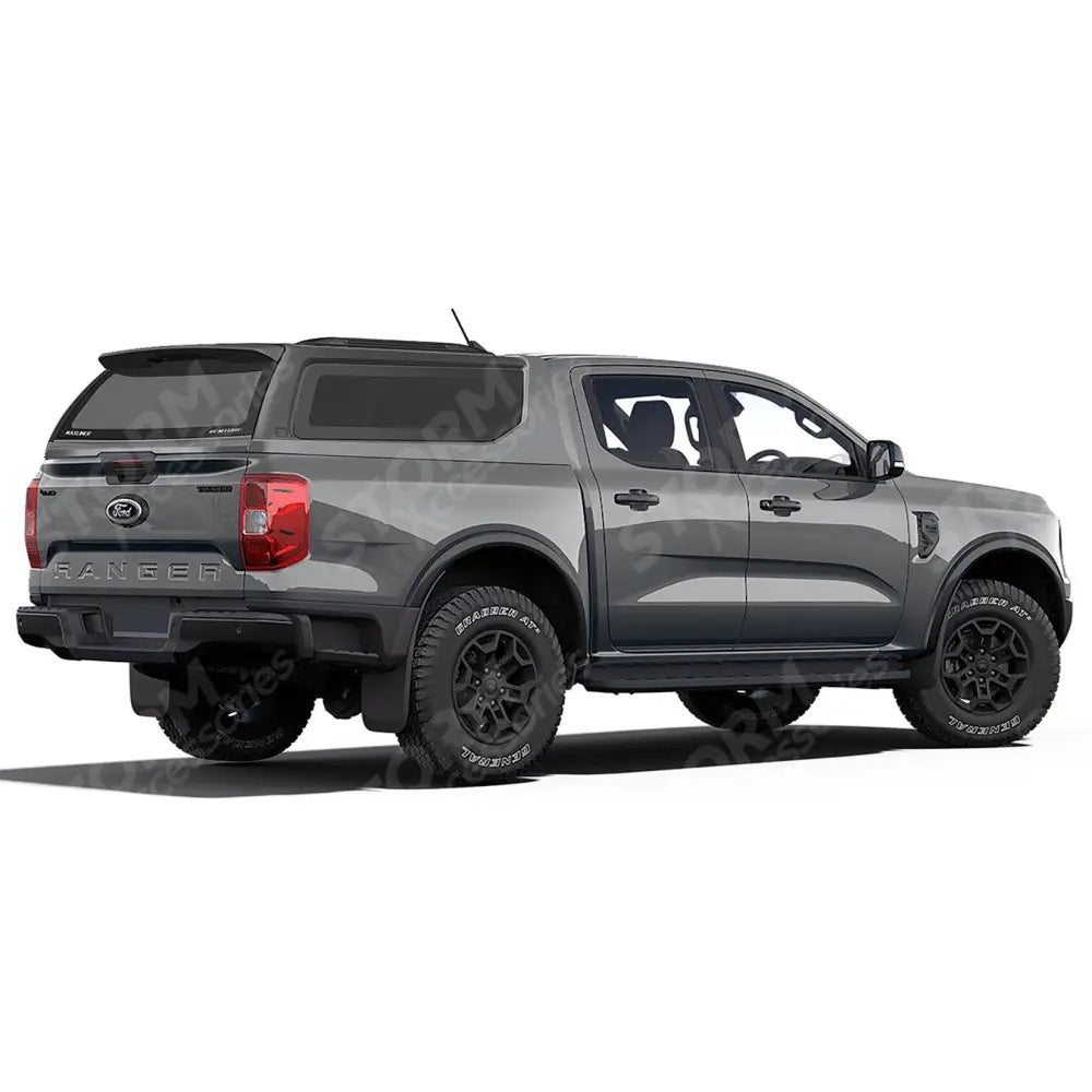 Ridgeback V-series Hardtop For Ford Ranger T9 2023 On Double Cab Carbonised Grey - PN4JA