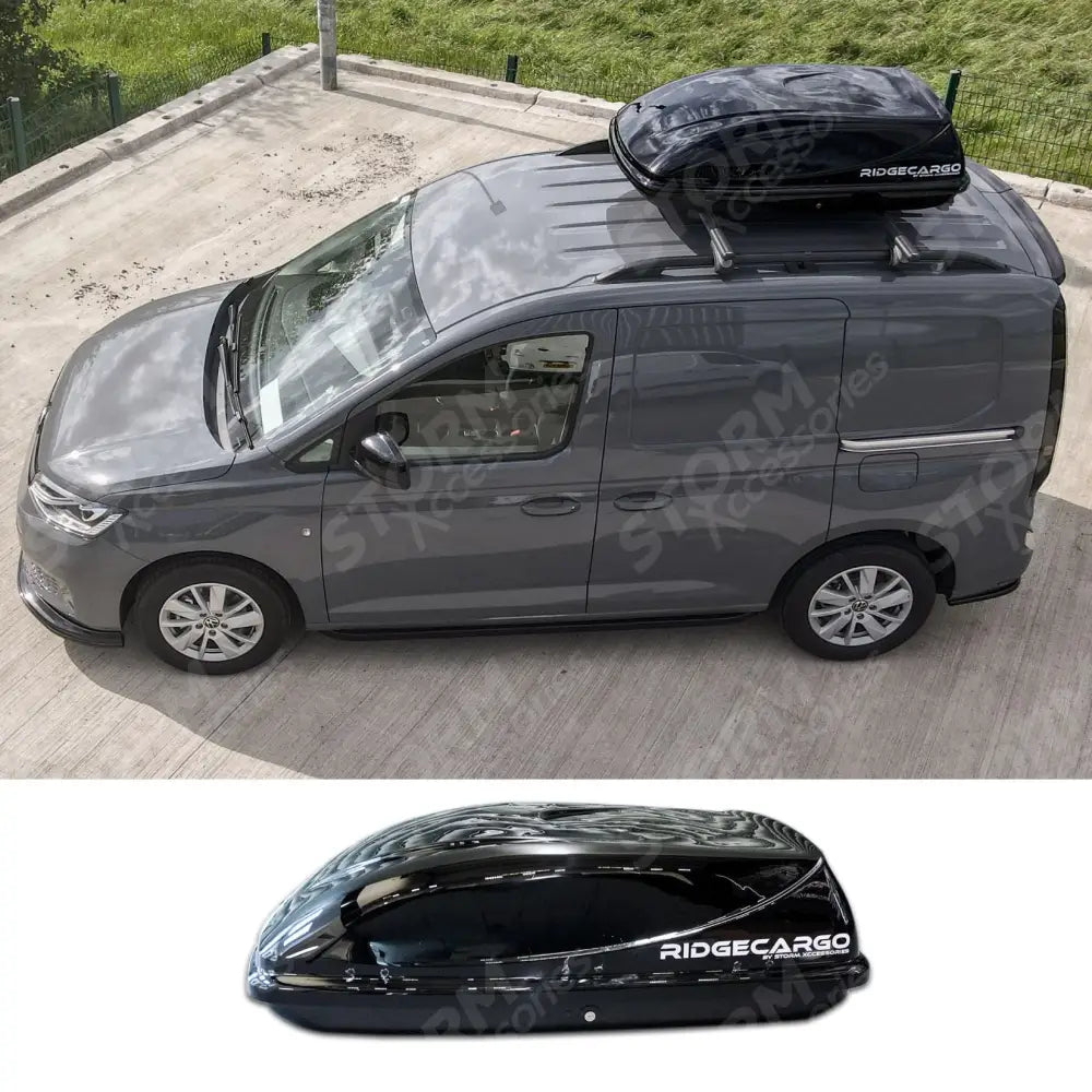 Ridgecargo Series 380l Roof Box In Black - 1350 X 380 X 890mm