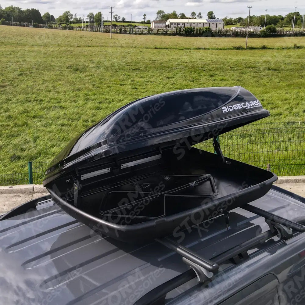 Ridgecargo Series 380l Roof Box In Black - 1350 X 380 X 890mm