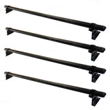 Ridgerack Roof Rack 4 Bar Style Black For Vw Transporter T5 2003 - 2024