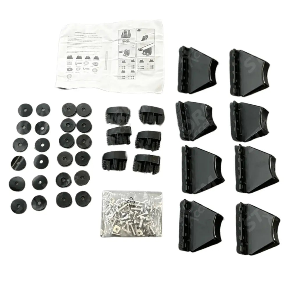 Ridgerack Roof Rack Rails V2 4 Bars Style In Black For Ford Transit MK8 2014 on