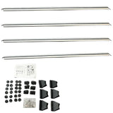 Ridgerack Roof Rack Rails V2 4 Bars Style In Silver For Ford Transit MK8 2014 on