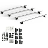 Ridgerack Roof Rack Rails V2 4 Bars Style In Silver For Ford Transit MK8 2014 on