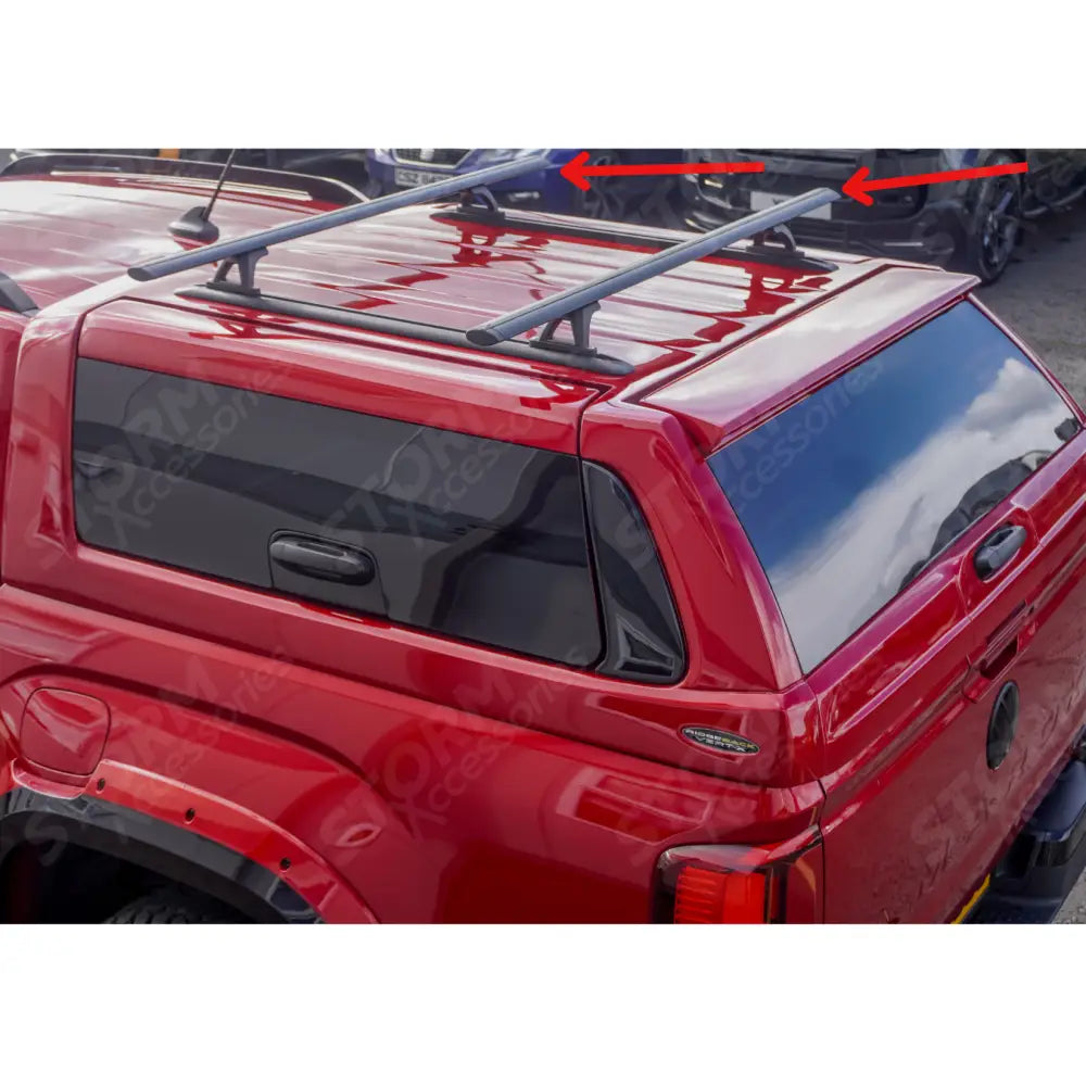 Ridgerail V2 Crossbars Cross Bars Rails For Roll Top Tonneau Cover - Black
