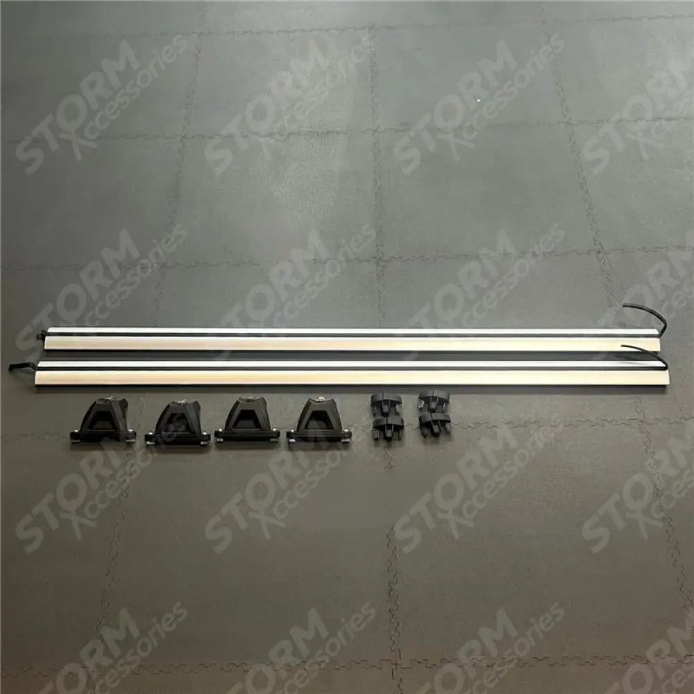 Ridgerail V2 Crossbars - Cross Bars Rails For Roll Top Tonneau Cover - Silver