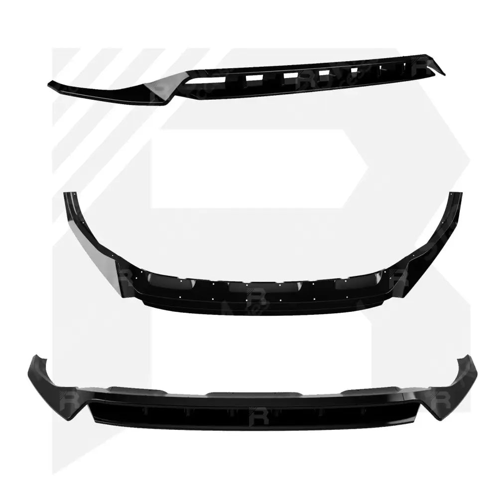 Risper Front Splitter Lip Gloss Black For Audi Q8 S Line 2018+
