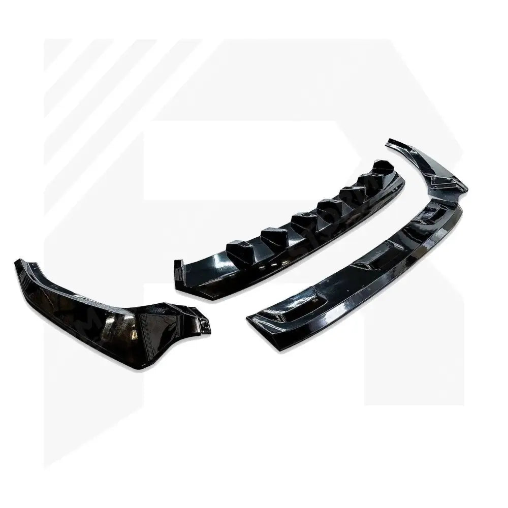 Risper Front Splitter Lip Gloss Black For Audi Q8 S Line 2018+