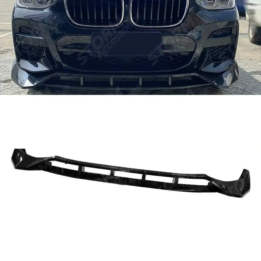 Risper Front Splitter Lip Gloss Black For Bmw X3 G01 2018-2021
