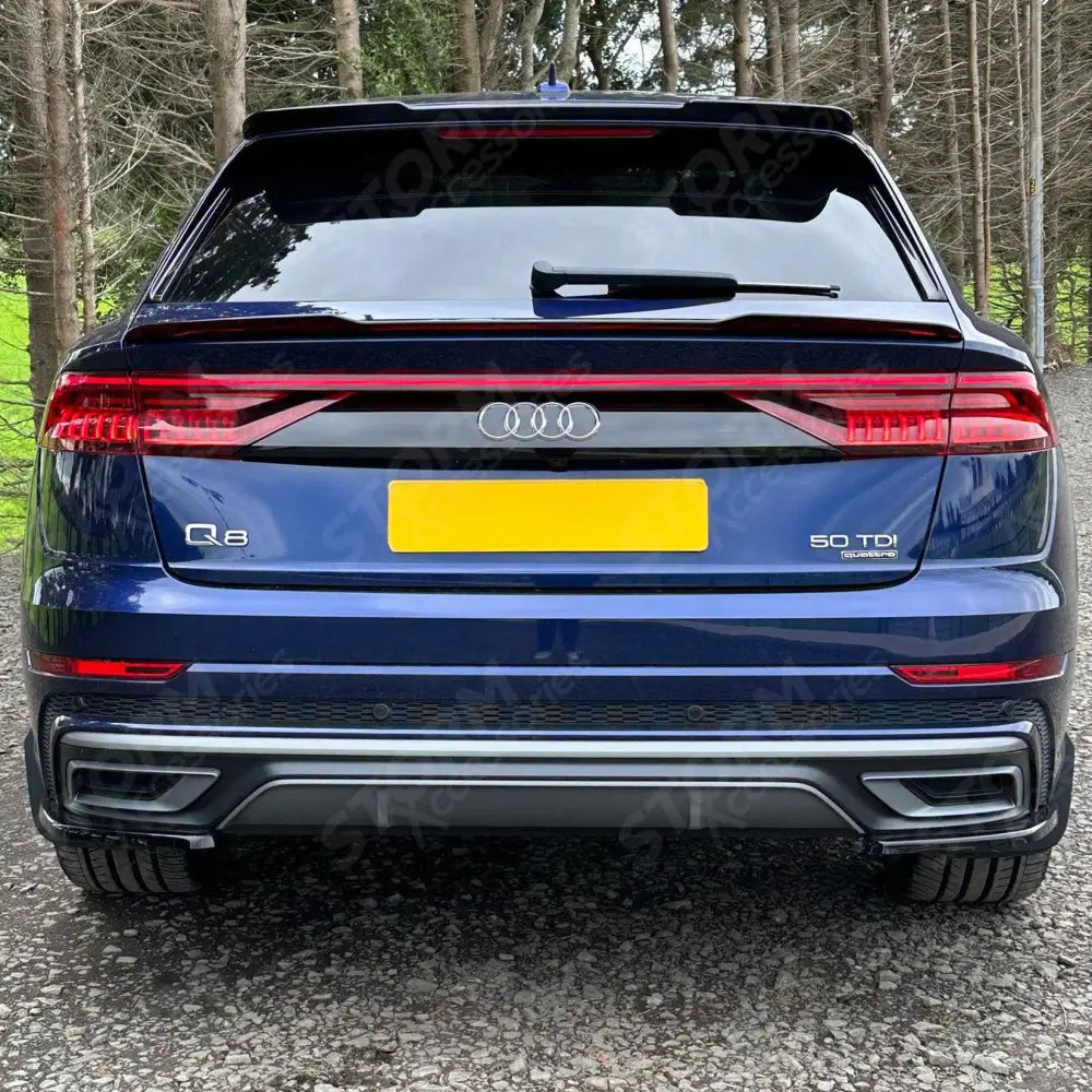 Risper Lower Spoiler Lip Extension Gloss Black For Audi Q8 2018+