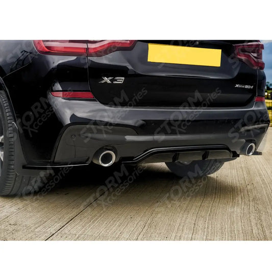 Risper Rear Bumper Corner Splitters Gloss Black For Bmw X3 G01 2018-2021