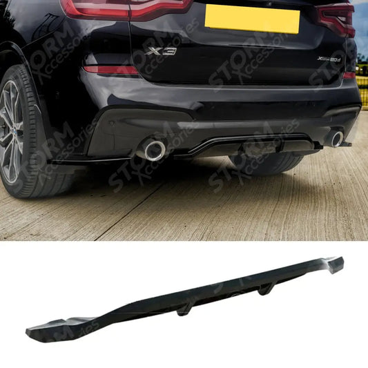 Risper Rear Diffuser Lip Gloss Black For Bmw X3 G01 2018-2021