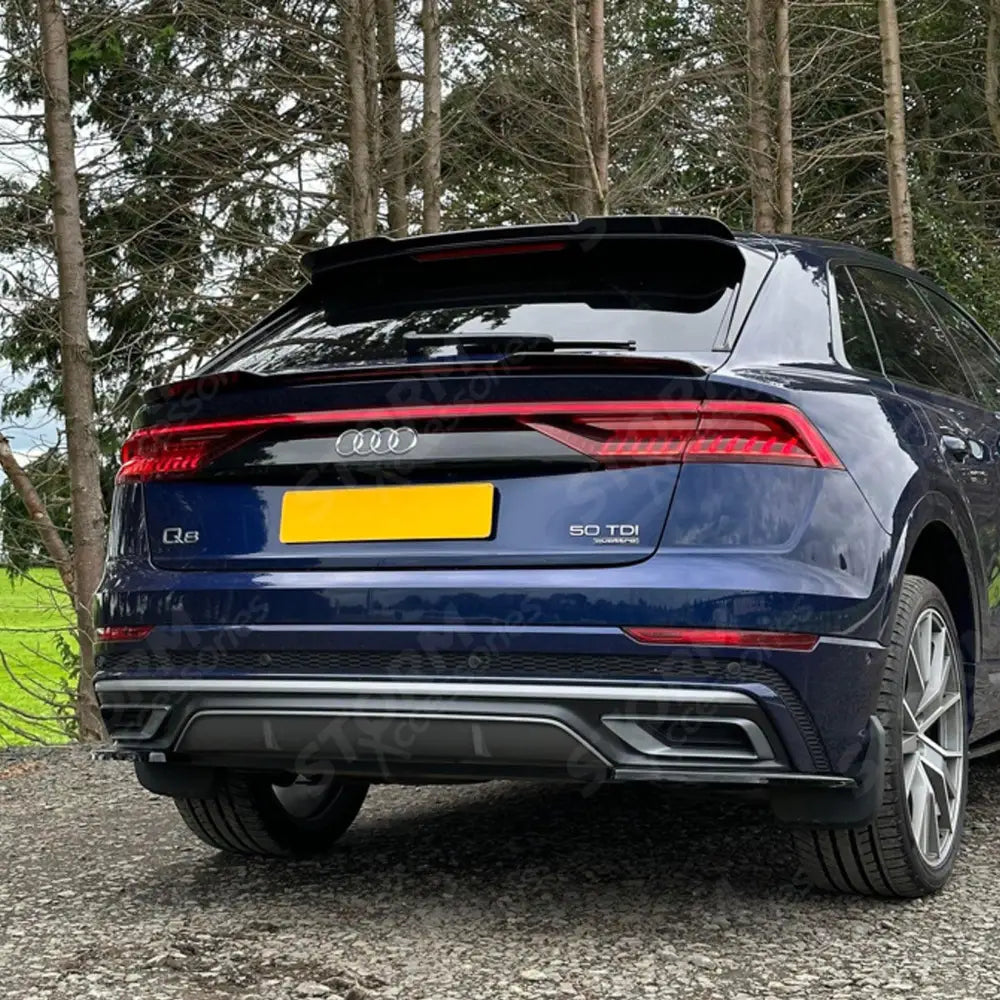 Risper Upper Spoiler Lip Extension Gloss Black For Audi Q8 2018+