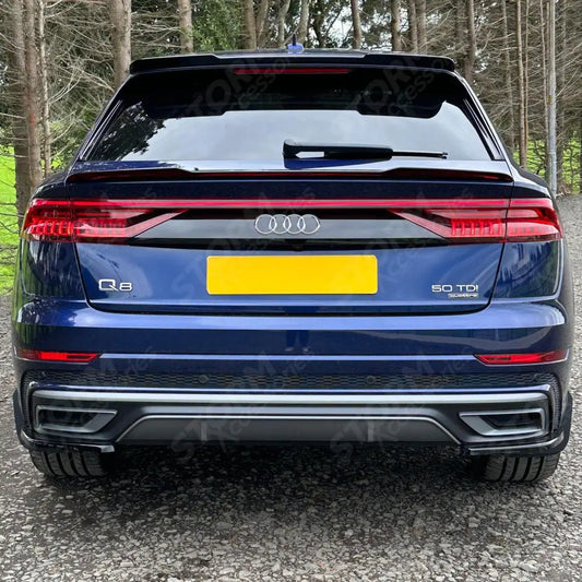 Risper Upper Spoiler Lip Extension Gloss Black For Audi Q8 2018+