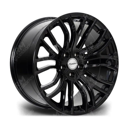 Riviera R191 Gloss Black - 20 Inch Alloys - 5x120 - Qty 1