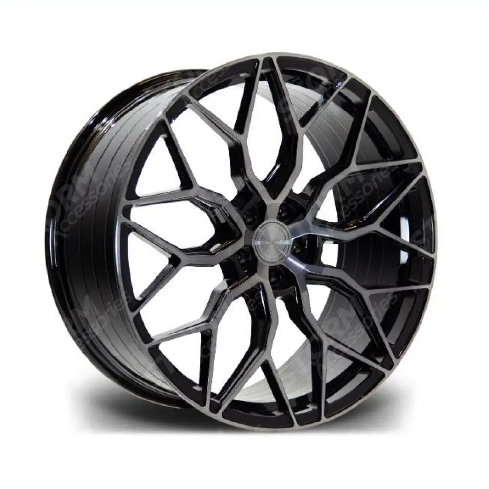 Riviera Rf108 Black Polished Dark Tint - 20 Inch Alloys - 5x120