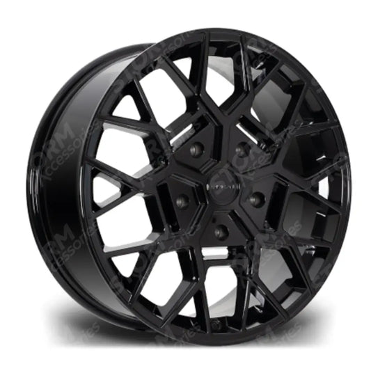 Riviera Rtx Gloss Black - 20 Inch Alloys - 5x160 - Qty 1