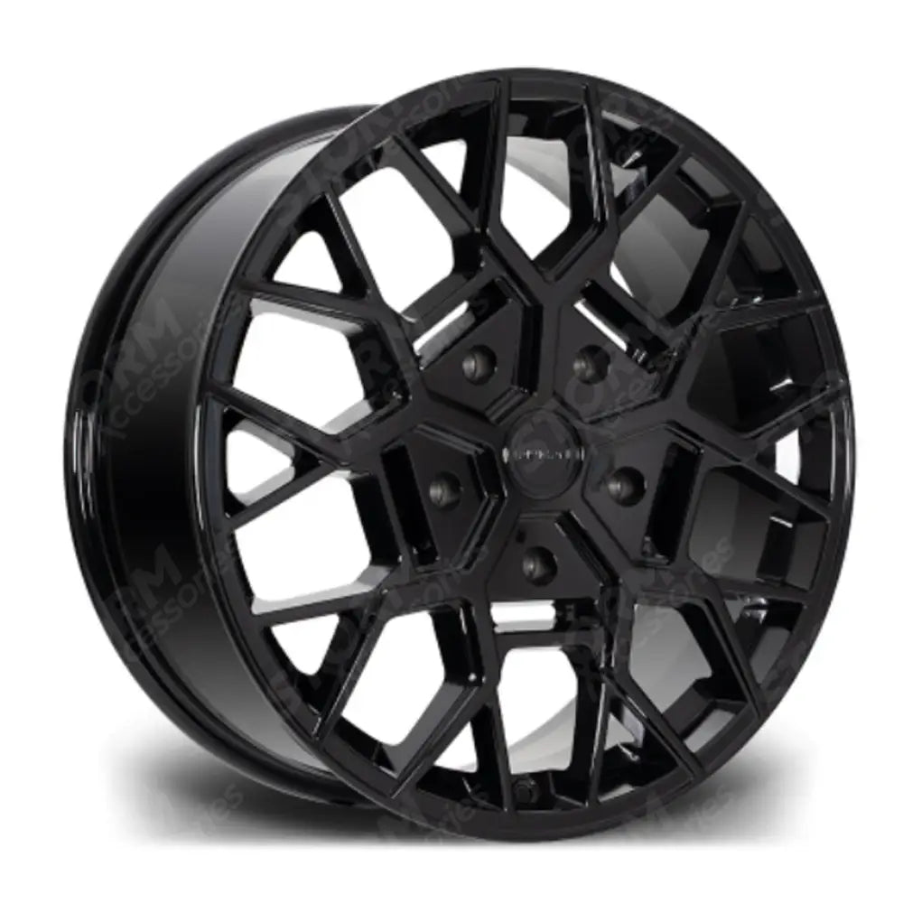 Riviera Rtx Gloss Black - 20 Inch Alloys - 5x160 - Qty 1