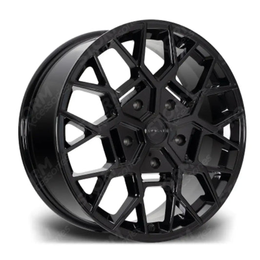 Riviera Rtx Gloss Black - 20 Inch Alloys - 5x160 - Qty 1