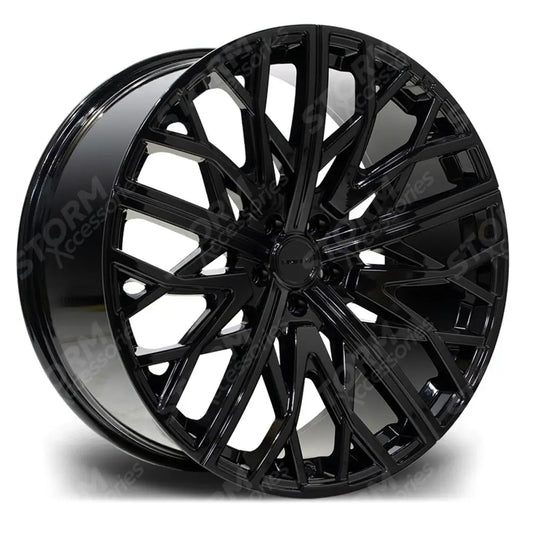 Riviera Rv131 Gloss Black 23 Inch Alloys - 5x112 25 66.6