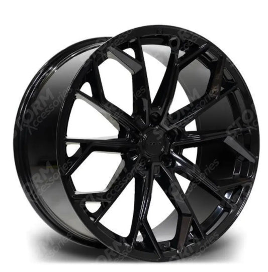 Riviera Rv133 Gloss Black 22 Inch Alloys-5x120
