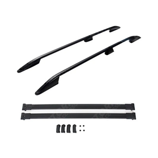 Roof Bars And Cross Bars Black For Renault Trafic - Vauxhall Vivaro - LWB 2014 On