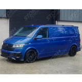 Roof Bars Black For Vw T5 - T6 - T6.1 Lwb Aluminium