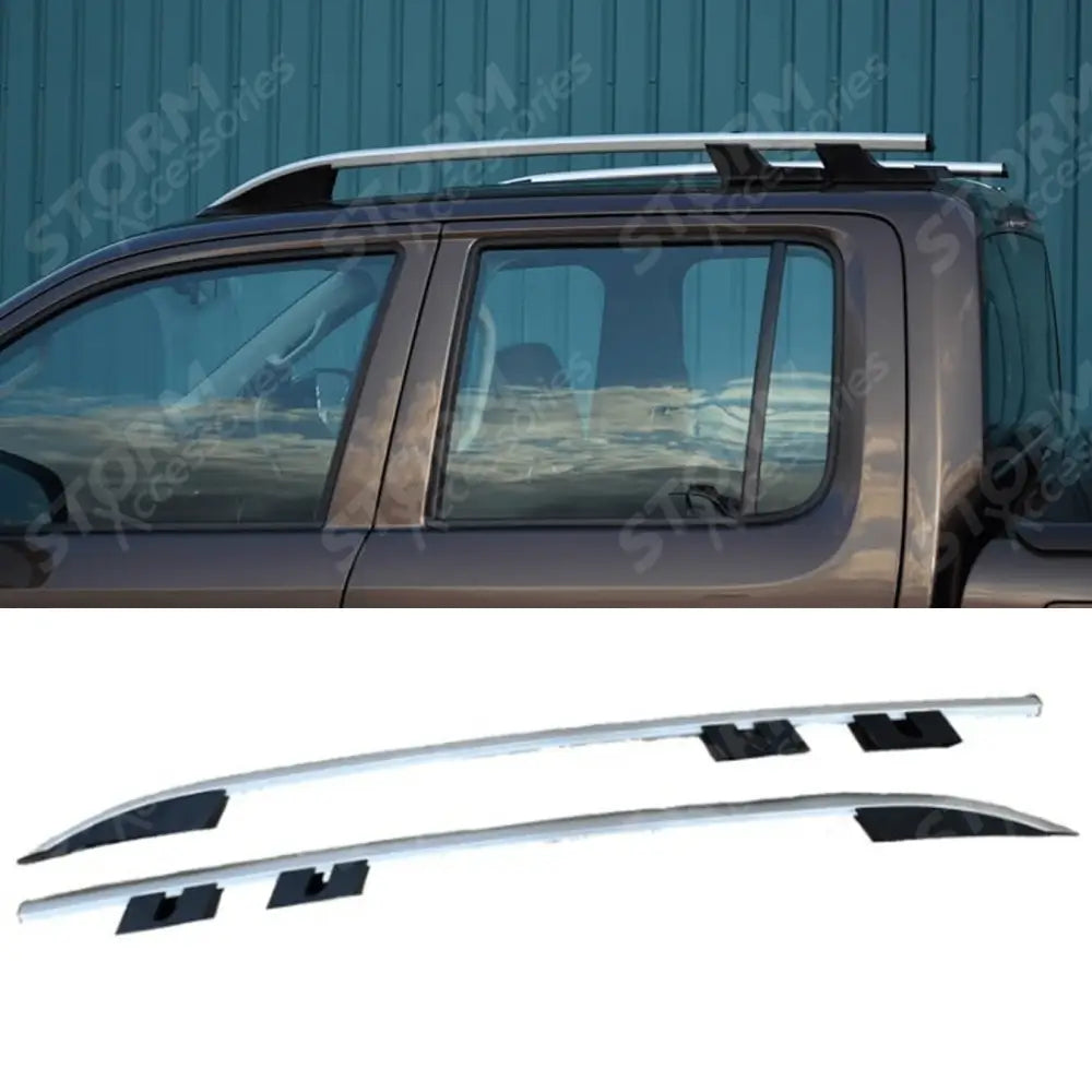 Roof Bars Rails Silver Style 2 For Vw Amarok Double Cab 2010-2022